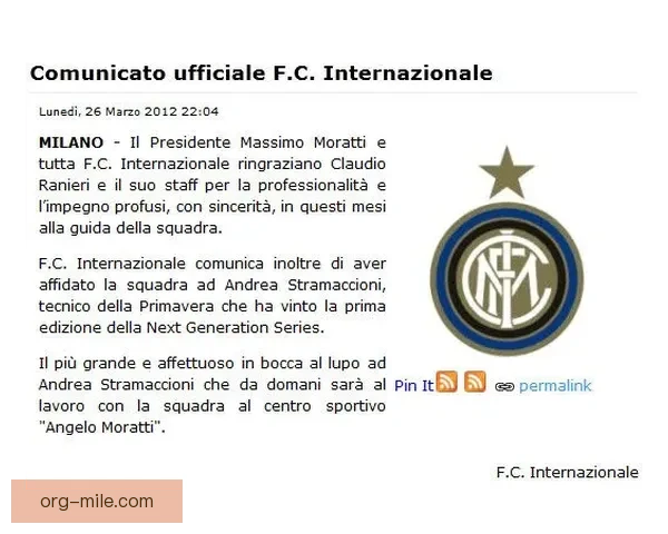 意甲豪门国际米兰官宣携手全球领先食品品牌开启年度合作新篇章